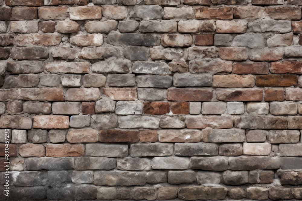 Processed collage of ancient brick wall surface texture. Background for banner, backdrop or texture
