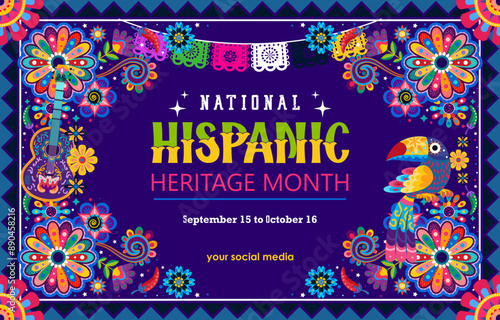 hispanic heritage month poster background