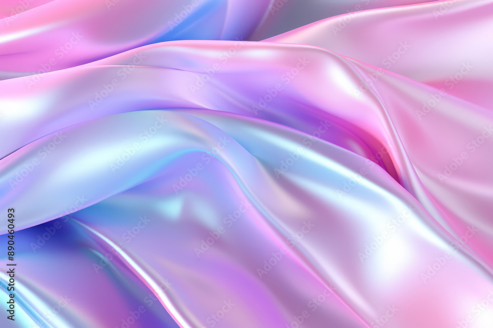 Processed collage of Iridescent fabric trendy cloth holographic texture. Background for banner Processed collage of Iridescent fabric trendy cloth holographic texture. Background for banner