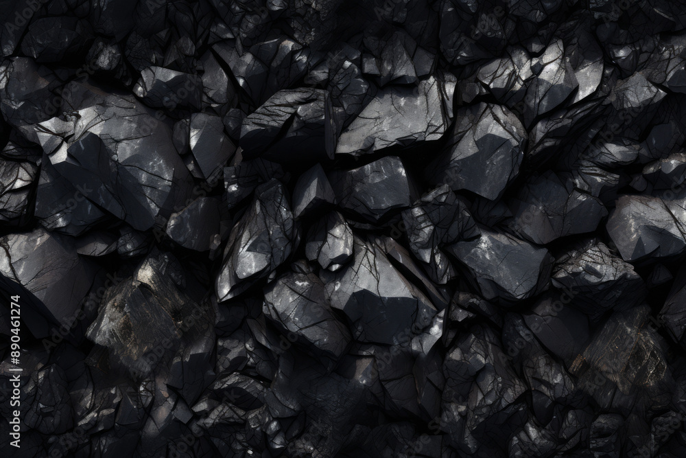 Processed collage of industrial pea coal surface texture. Background for banner, backdrop or texture Processed collage of industrial pea coal surface texture. Background for banner, backdrop or texture