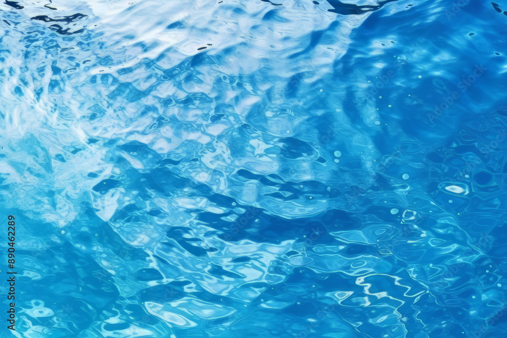 Processed collage of blue water waves texture in sunlight. Background for banner, backdrop Processed collage of blue water waves texture in sunlight. Background for banner, backdrop