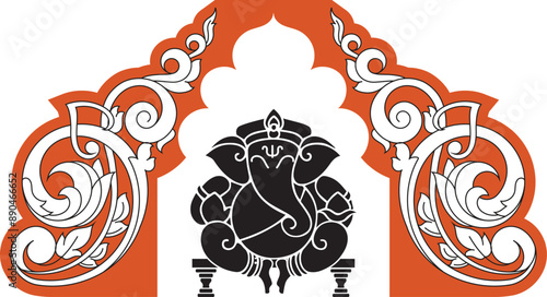 Decorating for a Makhar (shrine or stage) for Lord Ganesha during Ganesh Chaturthi or any other special occasion involves creativity and devotion
