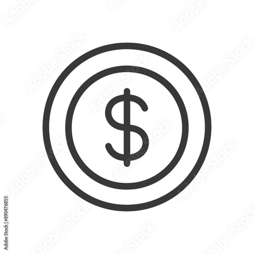 minimalist financing line art icon logo symbol