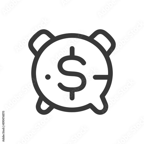 minimalist financing line art icon logo symbol