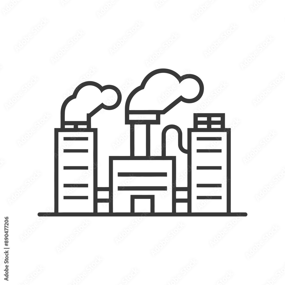 minimalist industry line art icon logo symbol minimalist industry line art icon logo symbol