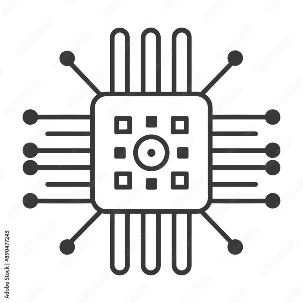 minimalist information technology line art icon logo symbol minimalist information technology line art icon logo symbol