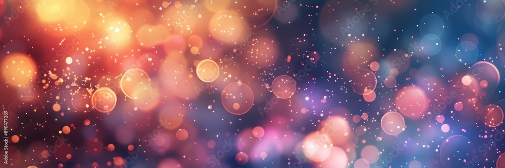 Abstract bokeh lights with soft background light illustration. New year, birthday, holidays celebration Abstract bokeh lights with soft background light illustration. New year, birthday, holidays celebration