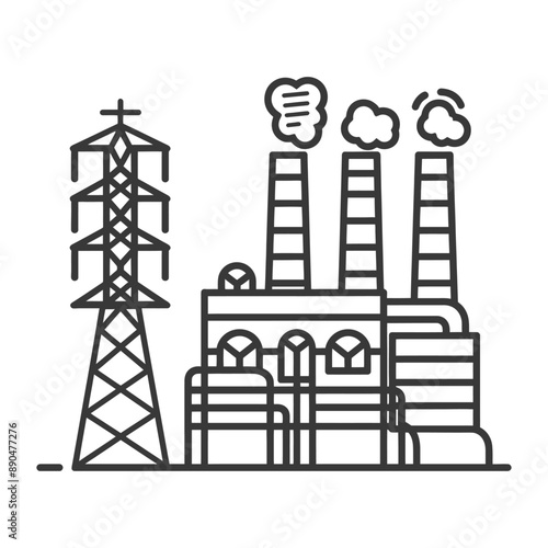 minimalist infrastructure line art icon logo symbol