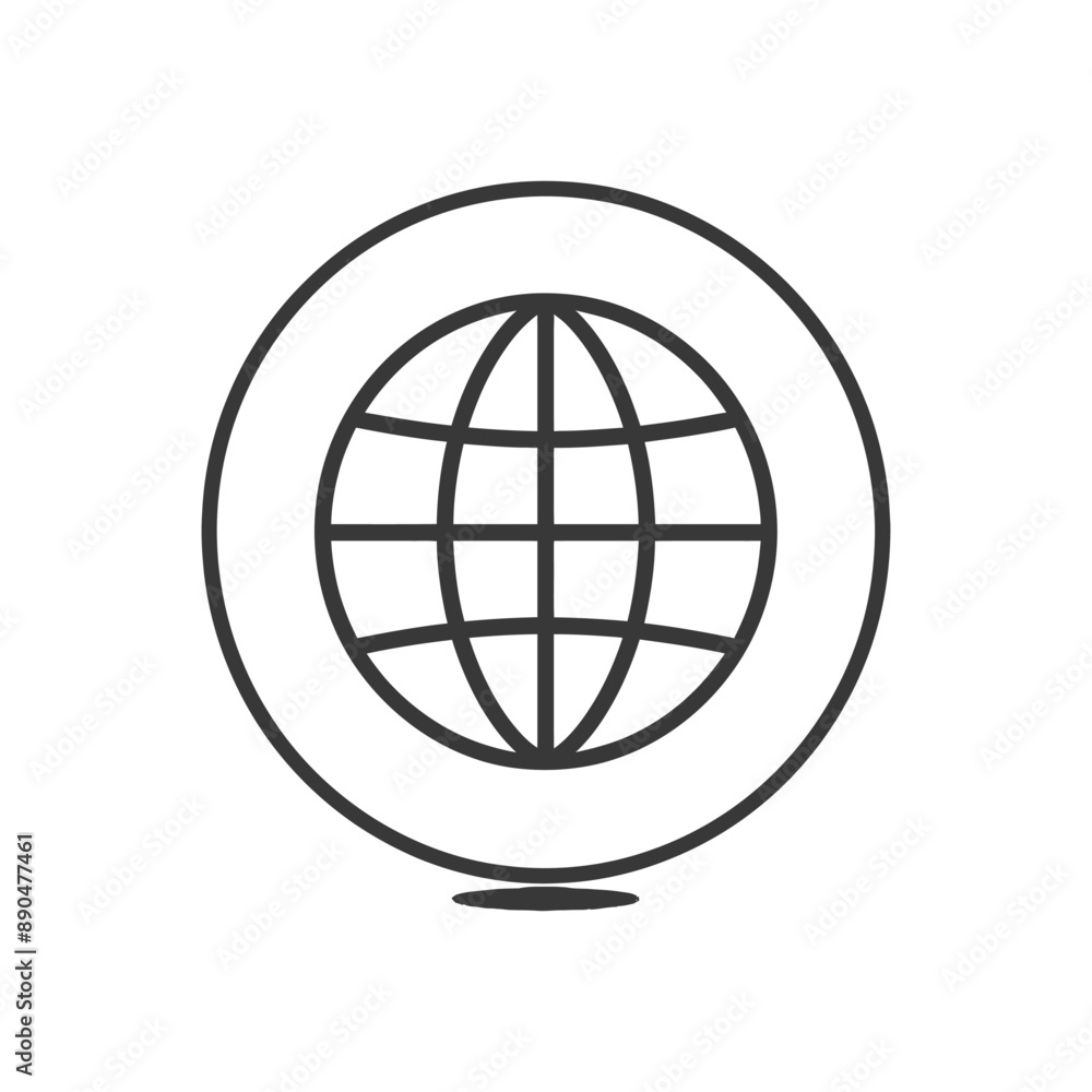 minimalist internet line art icon logo symbol minimalist internet line art icon logo symbol