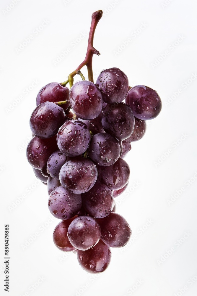 Fototapeta premium Mystic photo of Thompson Seedless Grape, isolated on white background