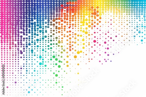 Wallpaper Mural background colorful dots Torontodigital.ca