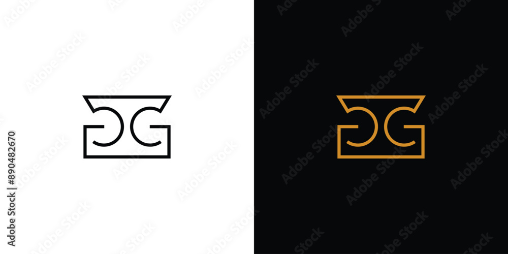 Unique and simple GG logo design Unique and simple GG logo design