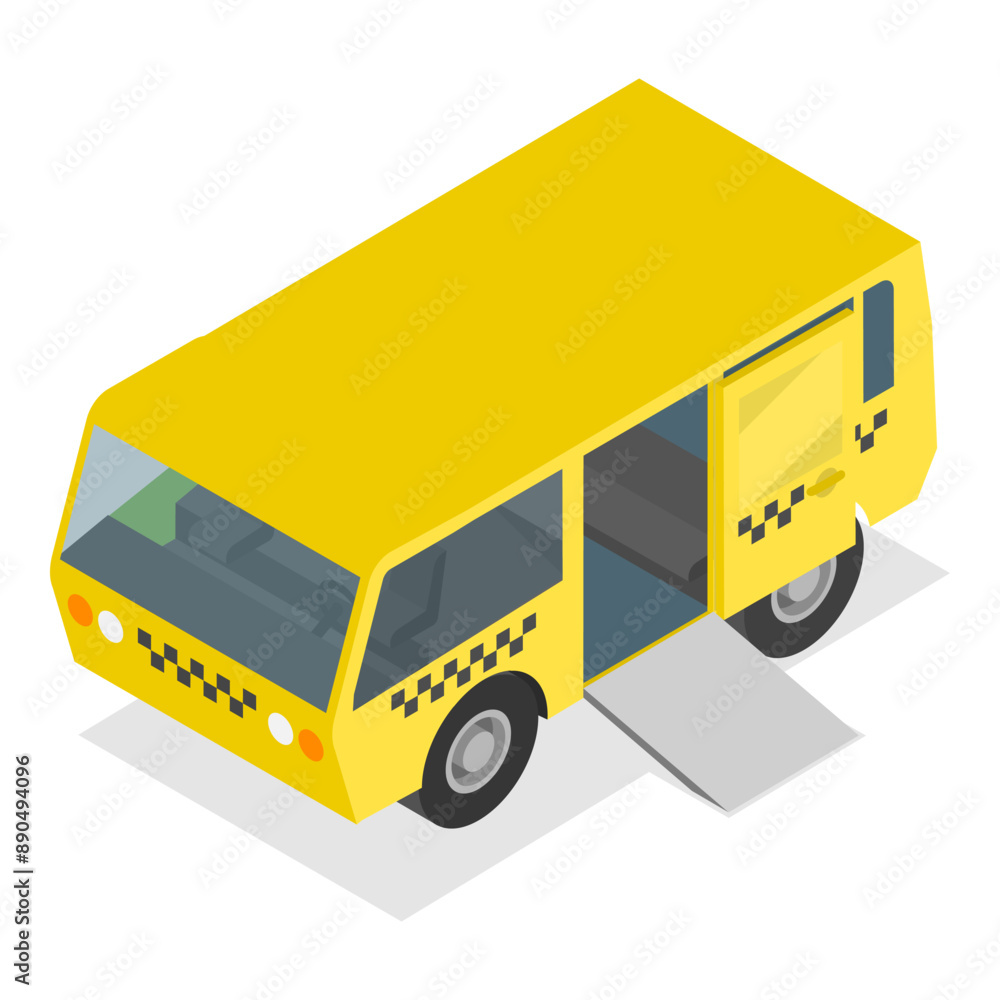 3D Isometric Flat Vector Illustration of Taxi Collection, Different Vehicle Types. Item 2 3D Isometric Flat Vector Illustration of Taxi Collection, Different Vehicle Types. Item 2