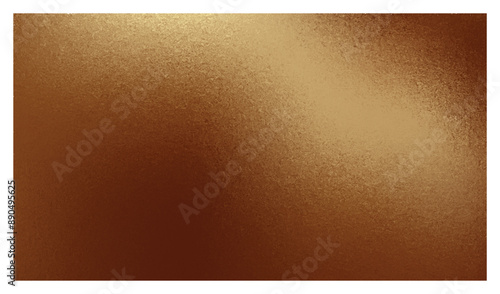 Abstract bronze foil texture background with glowing curve, metallic backdrop design. Vector illustration