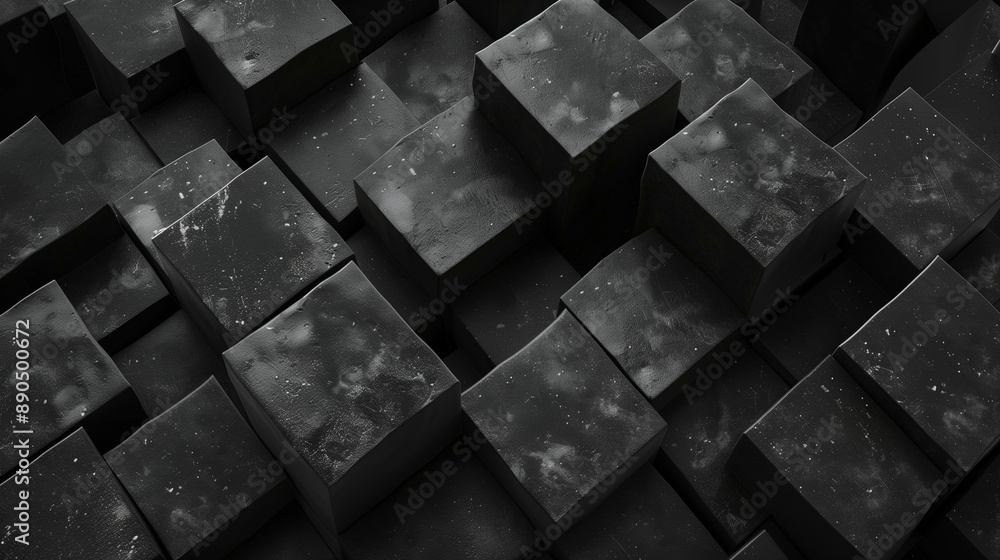 abstract background with black rock cubes, modern 3d wallpaper, business background abstract background with black rock cubes, modern 3d wallpaper, business background