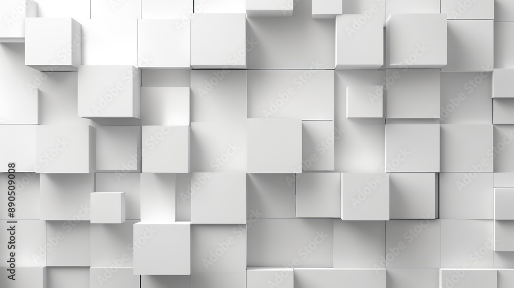 Blue gold themed flat style cube abstract background Blue gold themed flat style cube abstract background