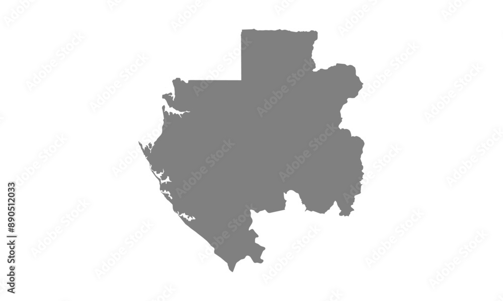 Fototapeta premium Maps of Gabon