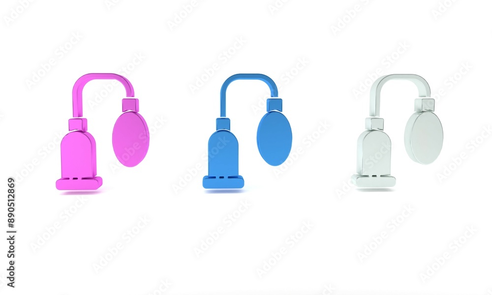 Colorful Penis pump icon isolated on white background. Penis enlarger. Sex toy for men. Vacuum pump with a blower to increase the penis. Minimalism concept. 3D render illustration Colorful Penis pump icon isolated on white background. Penis enlarger. Sex toy for men. Vacuum pump with a blower to increase the penis. Minimalism concept. 3D render illustration
