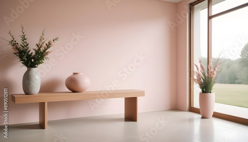 Photo interior modern design room 3d illustration