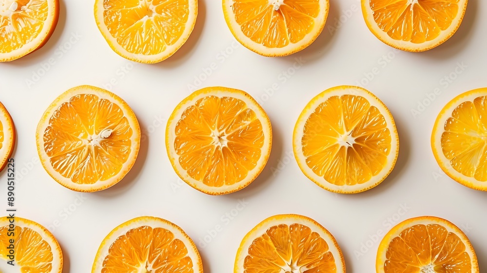 Freshly Sliced Vibrant Orange Fruit on White Background Showcasing Texture and Minimalism Freshly Sliced Vibrant Orange Fruit on White Background Showcasing Texture and Minimalism