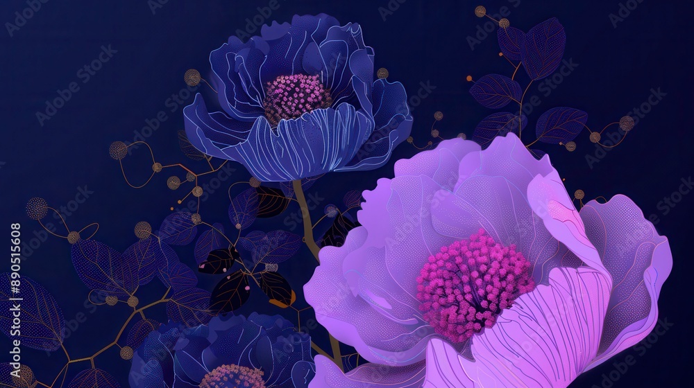 Retro-futuristic floral design with neon accents and glitch effects, against a dark city backdrop, blending vintage and modern styles, Retro, Digital Art, High Contrast Retro-futuristic floral design with neon accents and glitch effects, against a dark city backdrop, blending vintage and modern styles, Retro, Digital Art, High Contrast
