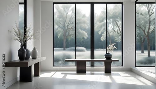 Photo interior modern design room 3d illustration