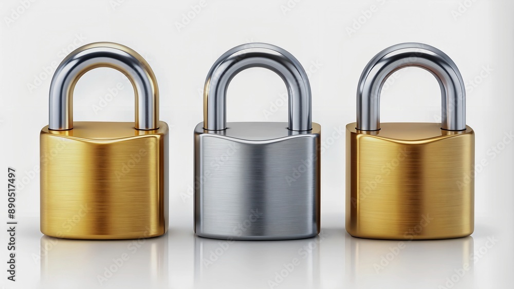 Secure Your Digital Domain: 3D Golden and Silver Lock Icons for Enhanced Protection Generative AI Deep art Secure Your Digital Domain: 3D Golden and Silver Lock Icons for Enhanced Protection Generative AI Deep art