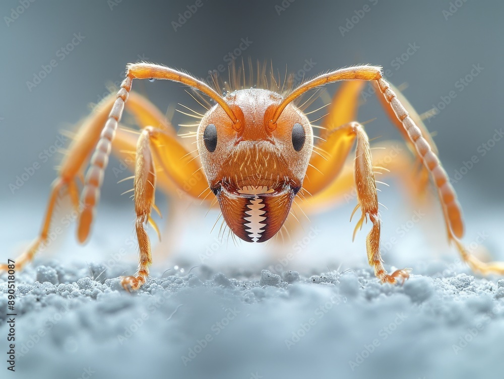 ant on a white background ant on a white background