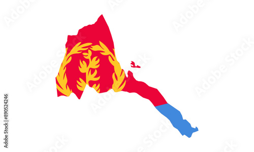 Vászonkép Maps of Eritrea