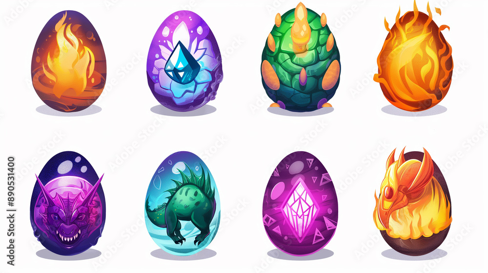Asset of Dragon egg, game element, video game, slot game, Illustration Asset of Dragon egg, game element, video game, slot game, Illustration