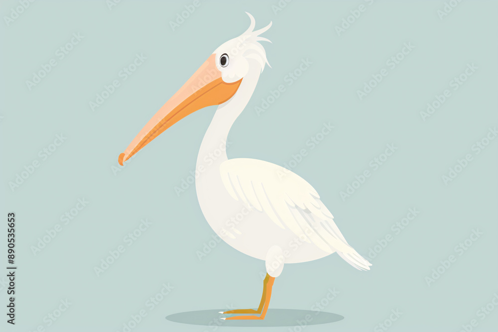 a cartoon of a white bird a cartoon of a white bird