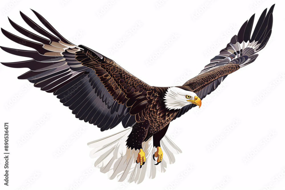 a bald eagle flying with its wings spread a bald eagle flying with its wings spread