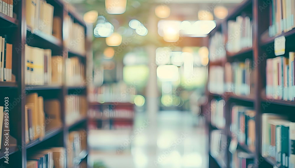 Abstract blurred public library interior space. blurry room with bookshelves by defocused effect. use for background or backdrop in business or education concepts Abstract blurred public library interior space. blurry room with bookshelves by defocused effect. use for background or backdrop in business or education concepts