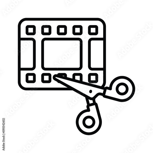 A video editing icon represents software features used for cutting, arranging, and enhancing video footage.