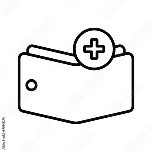 Wallet passes app, purse, digital wallet, online wallet icon