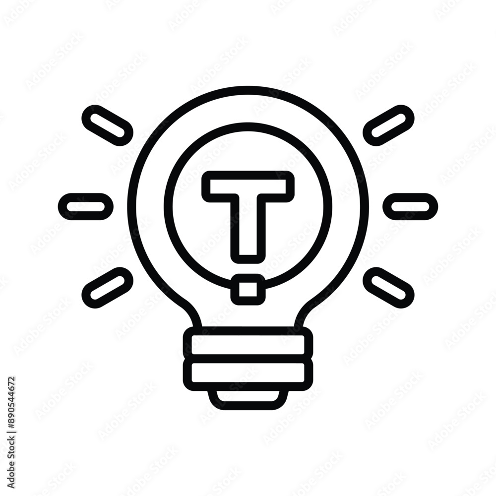 Light Bulb vector design, quick tips icon design Light Bulb vector design, quick tips icon design