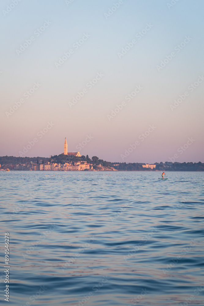Fototapeta premium Sunset in Croatia with water