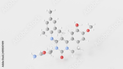 ensifentrine molecule 3d, molecular structure, ball and stick model, structural chemical formula ohtuvayre photo