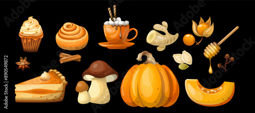 Set pumpkin