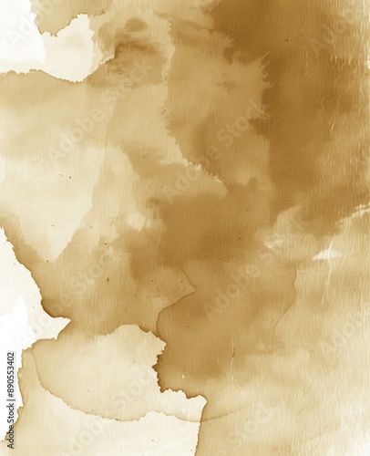 Wallpaper Mural Abstract Brown Watercolor Texture with Scorch Marks on Parchment - A Versatile Background for Creative Projects, Vintage Designs, and Artistic Decorations Torontodigital.ca