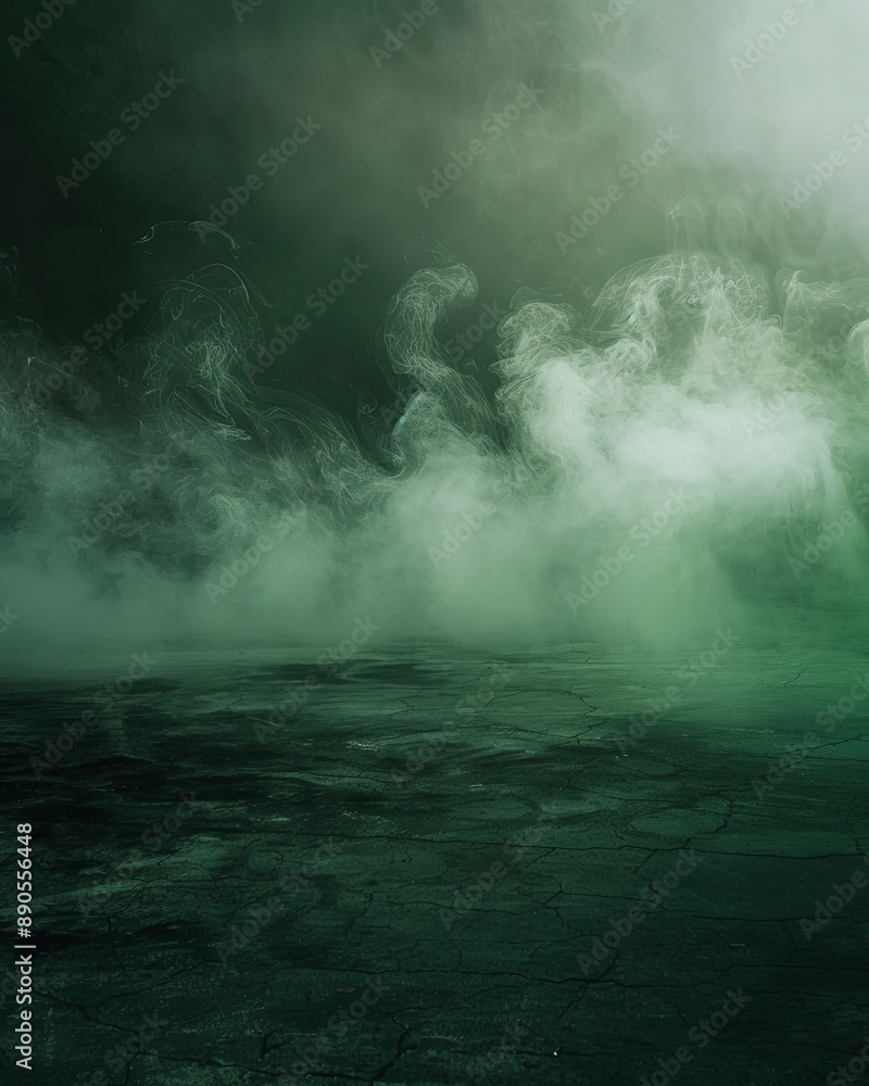 green fog on black green fog on black