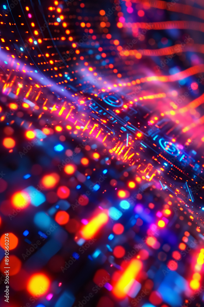 Abstract Futuristic Neon Lights with Vibrant Colors and Dynamic Patterns Abstract Futuristic Neon Lights with Vibrant Colors and Dynamic Patterns