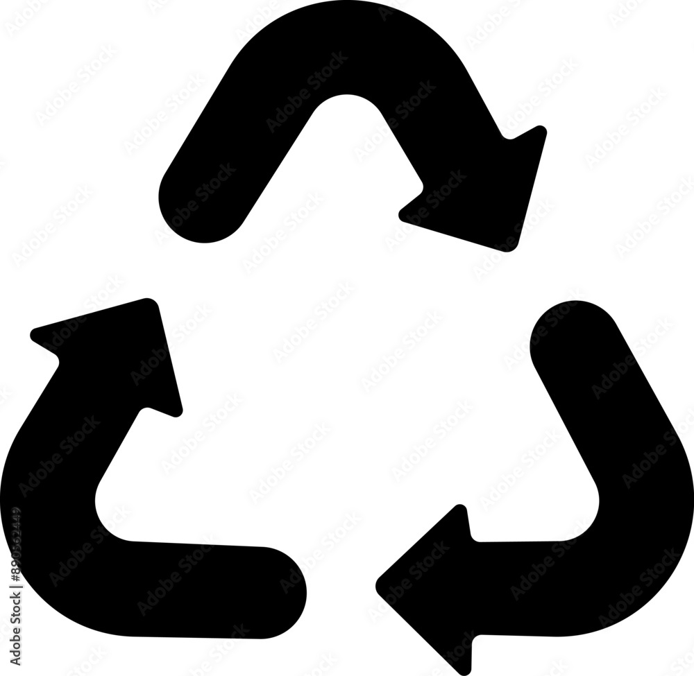 Recycle icon illustrating eco-friendly practices, suitable for environmental initiatives and sustainability projects Recycle icon illustrating eco-friendly practices, suitable for environmental initiatives and sustainability projects