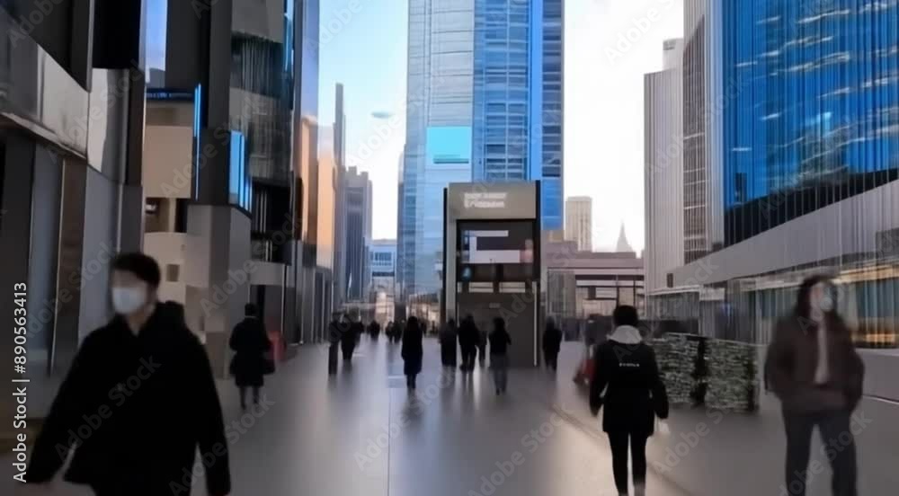 people walking in the city people walking in the city