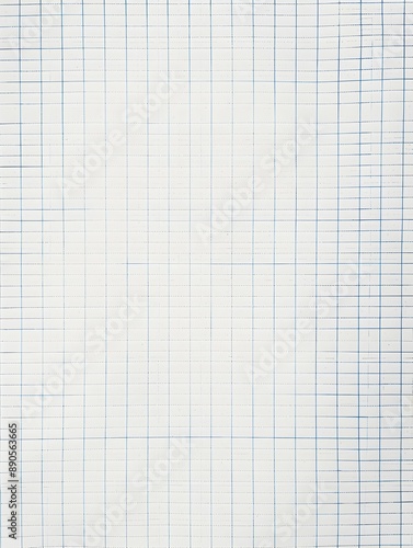 Blank graph paper background with a grid of fine lines on a white surface. Mathematical and engineering aesthetics.