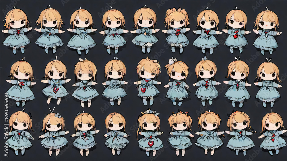 Collection of Chibi Character Illustrations for Designs
Collection of Chibi Character Illustrations for Designs