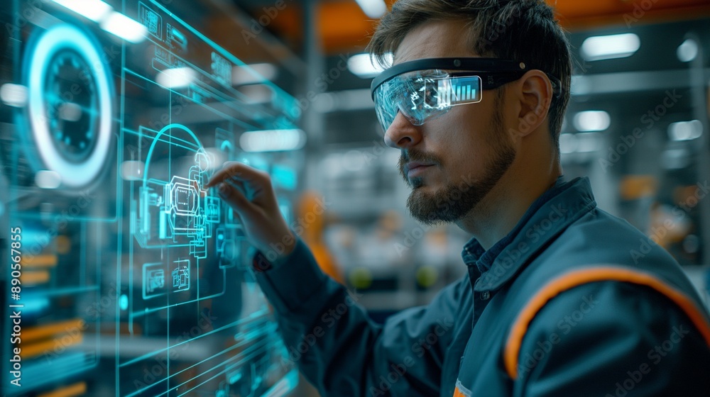 Augmented reality interface, guiding assembly process, digital Augmented reality interface, guiding assembly process, digital