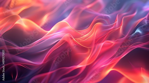 Abstract background with different visual effects and color gradients. Wallpaper with dynamic shapes