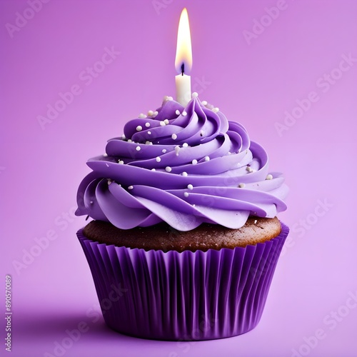 purple color Cupcake