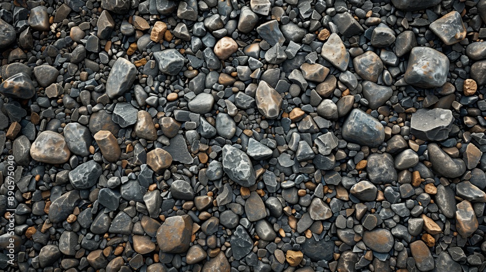 Closeup of Grey and Brown River Rocks. Closeup of Grey and Brown River Rocks.